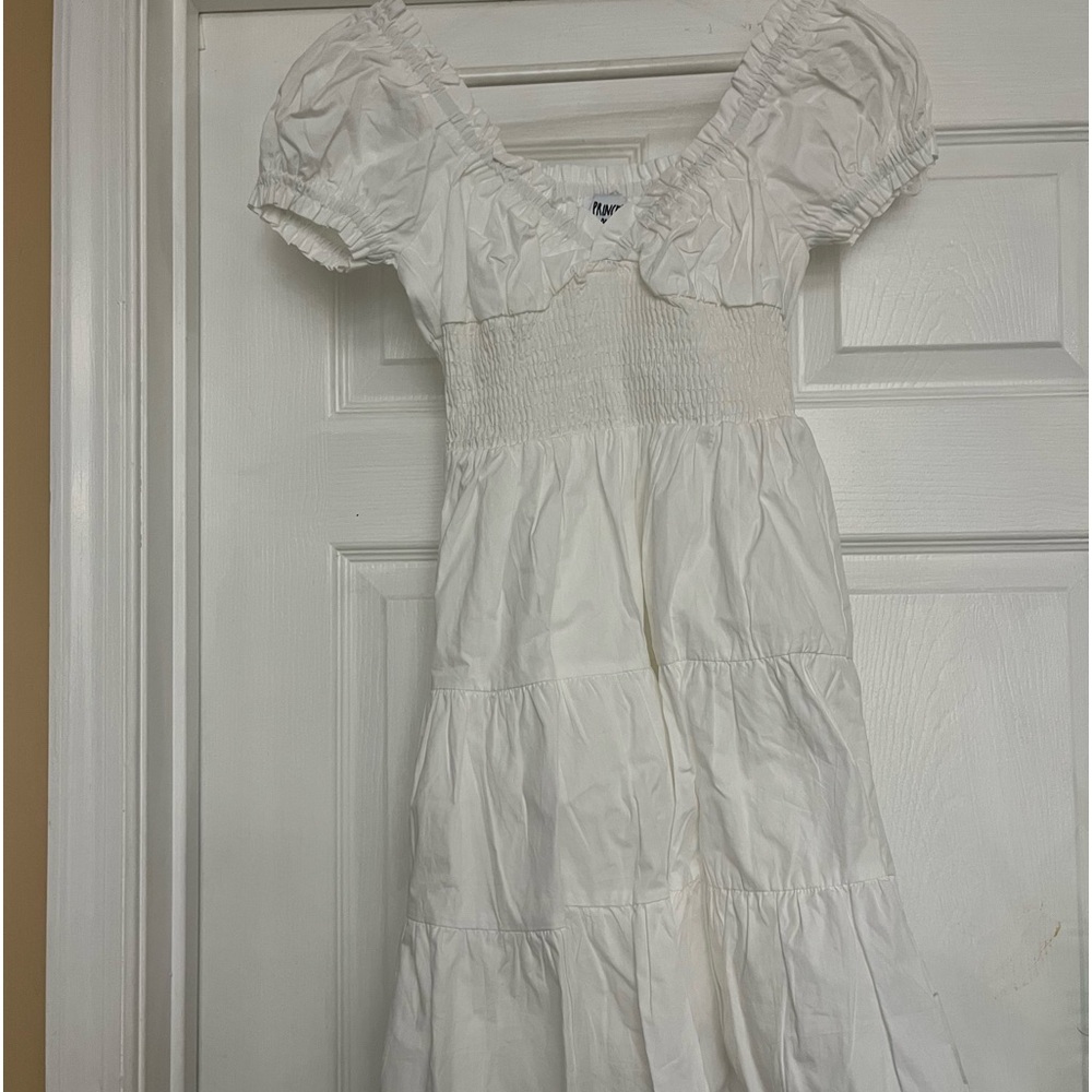 White cotton Princess Polly white dress size 0.